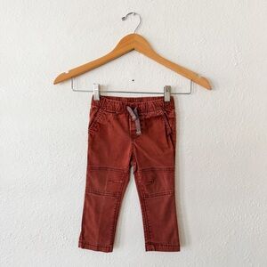 Cat & Jack Boys Drawstring Rust Skinny Pants